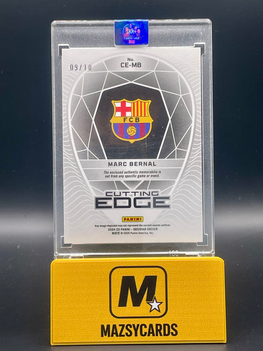 2024/25 Obsidian Soccer Marc Bernal RC Gold Dual Patch /10