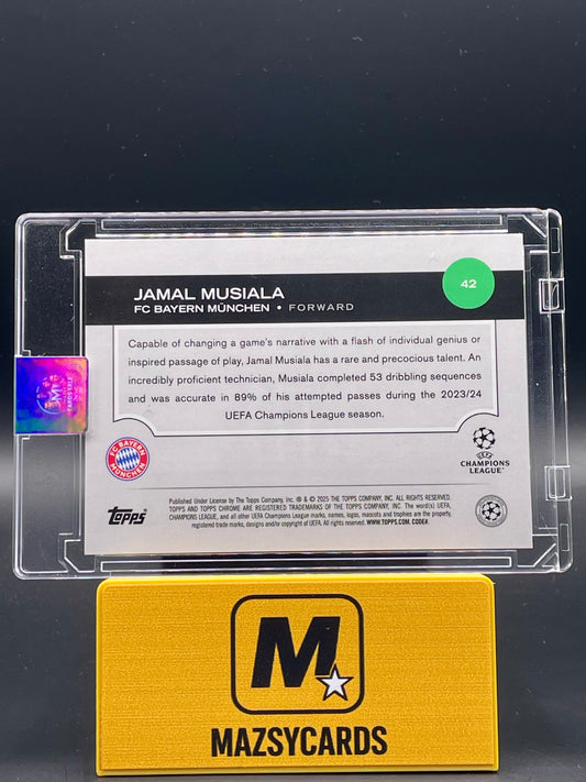 2024-25 Topps Chrome Jamal Musiala Auto Black Refractor /10