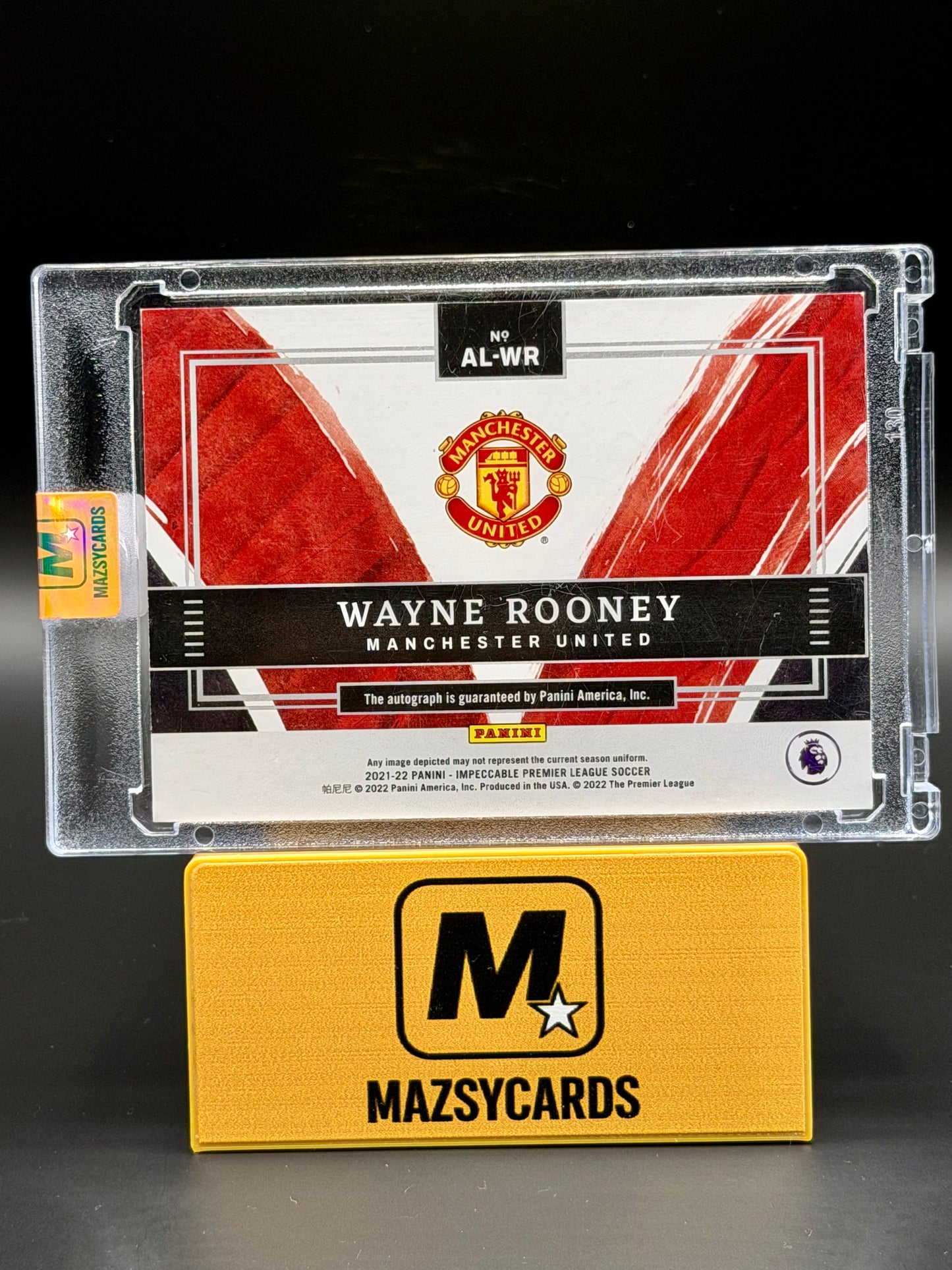Panini Impeccable 2021-2022 Wayne Rooney Auto All Time Legends /99