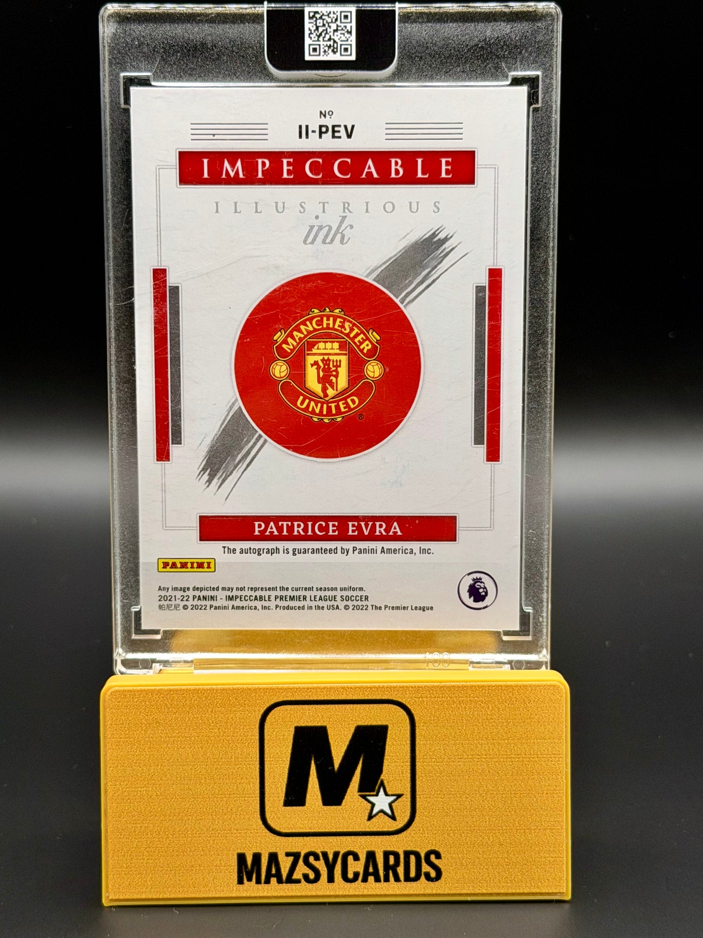 2021-22 Panini Impeccable Patrice Evra Illustrious Ink Auto /99 Man United
