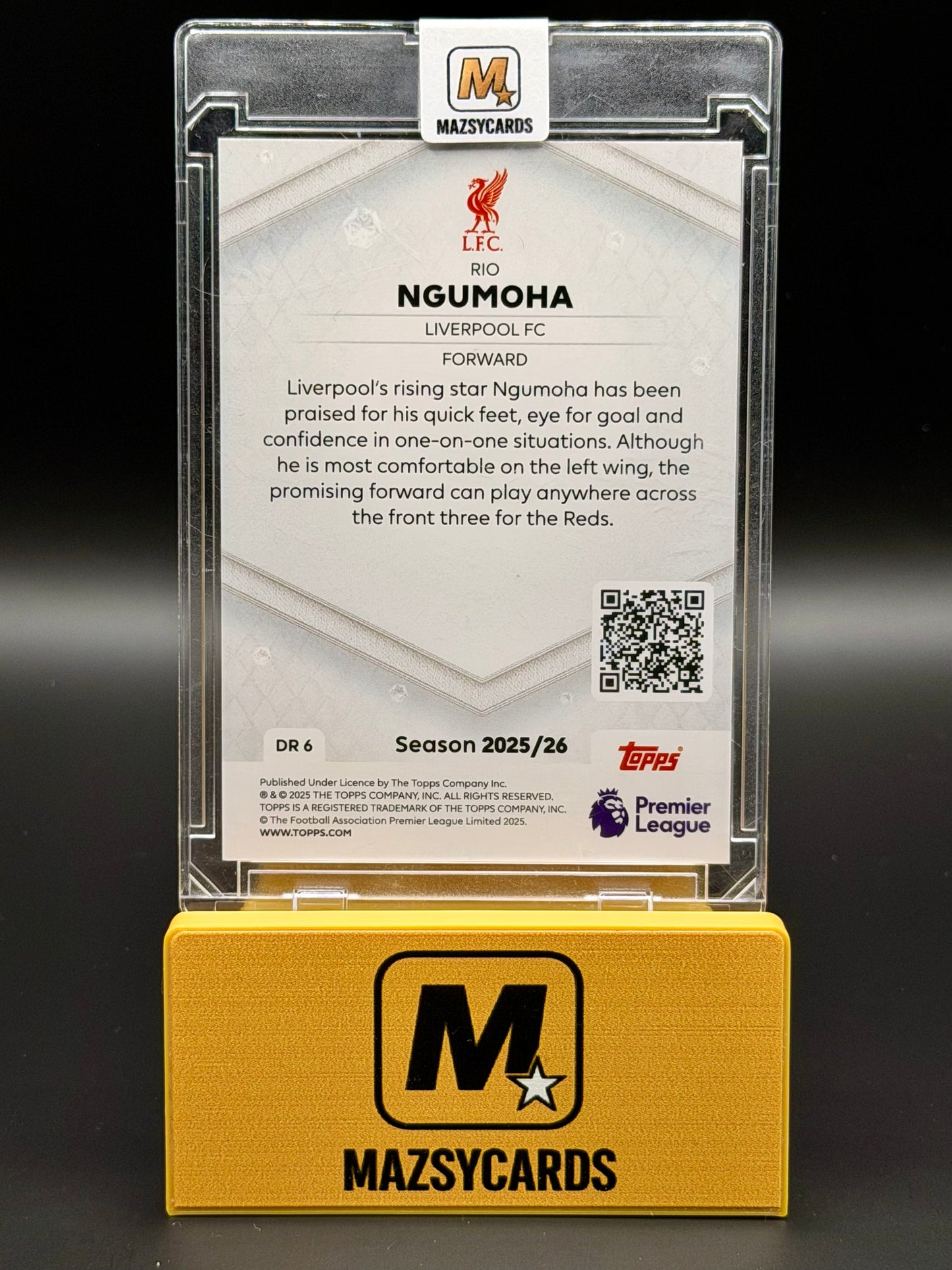 2025-26 Topps Premier League Rio Ngumoha Diamond Rookies RC