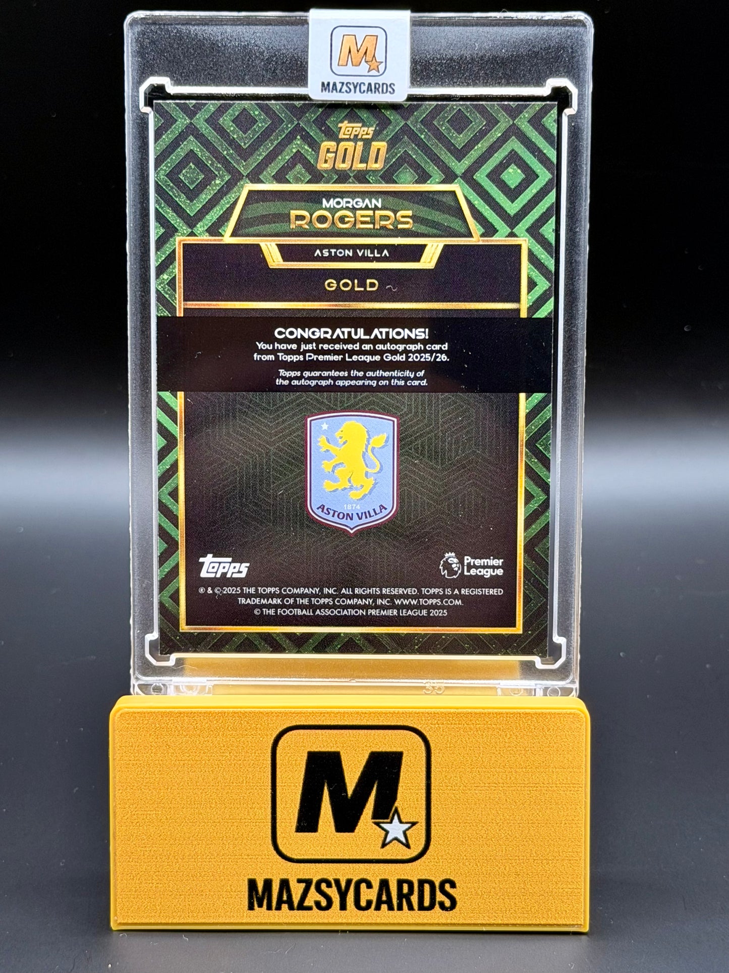 Topps Premier League Gold 25/26 - Morgan Rogers Auto /75