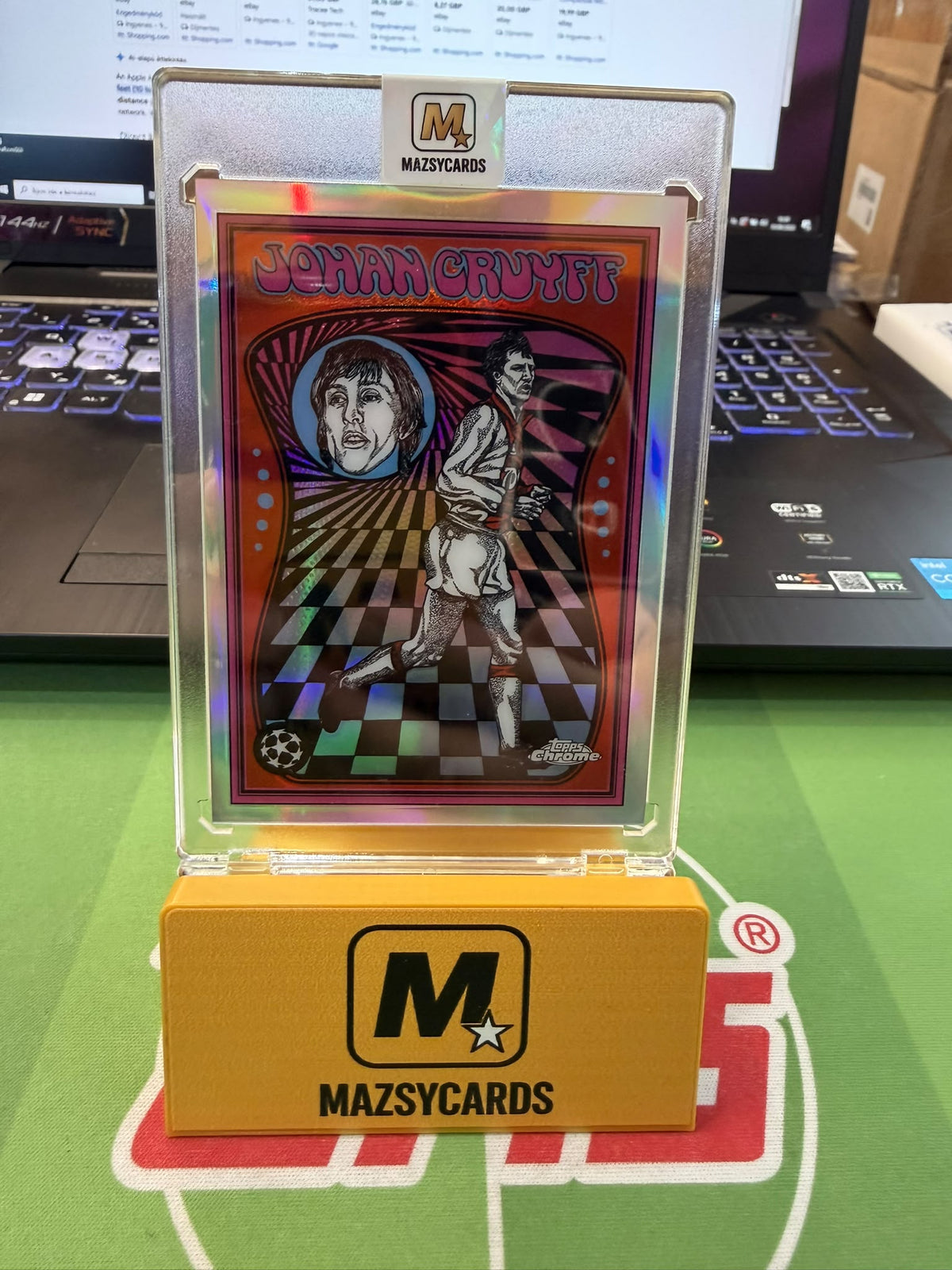 JOHAN CRUYFF - TOPPS CHROME ULTRA VIOLET ALL-STARS CASEHIT SSP