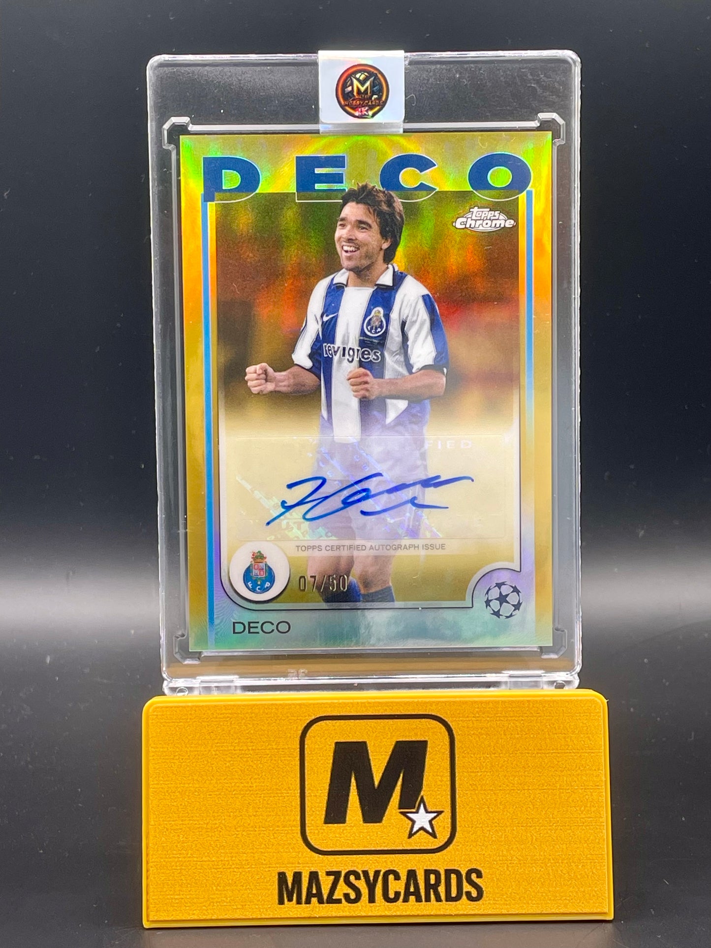 Deco 2023-24 Topps Chrome UCC Gold Refractor Auto /50