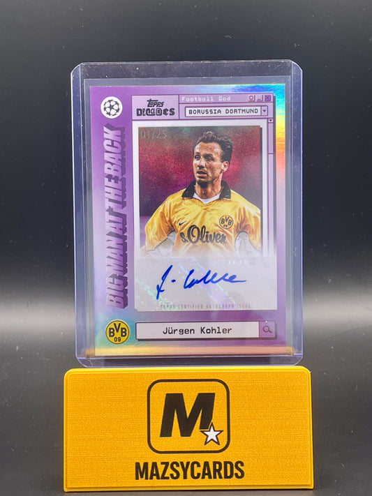 TOPPS UCC DECADES -JURGEN KOHLER- AUTOGRAPH CARD /25