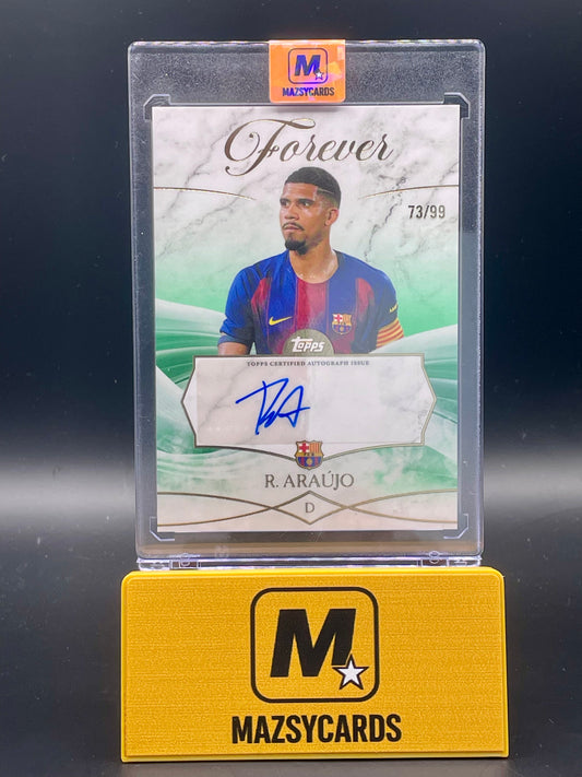 2025-2026 Topps Barcelona Forever Ronald Araujo Auto Autograph /99