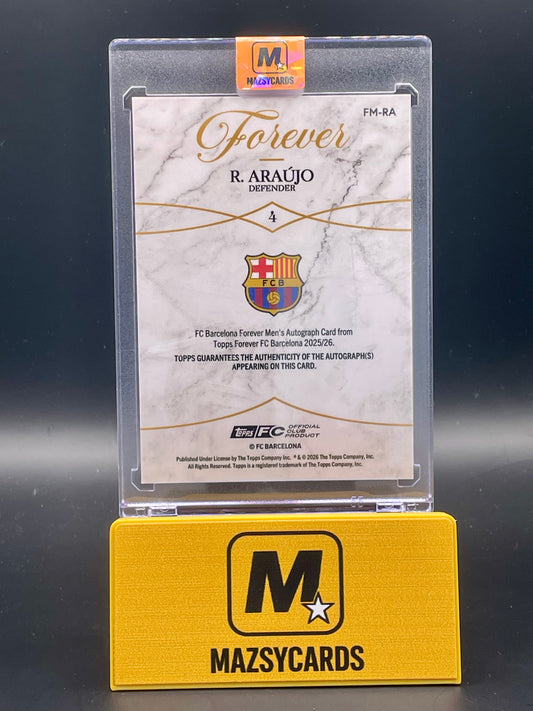 2025-2026 Topps Barcelona Forever Ronald Araujo Auto Autograph /99
