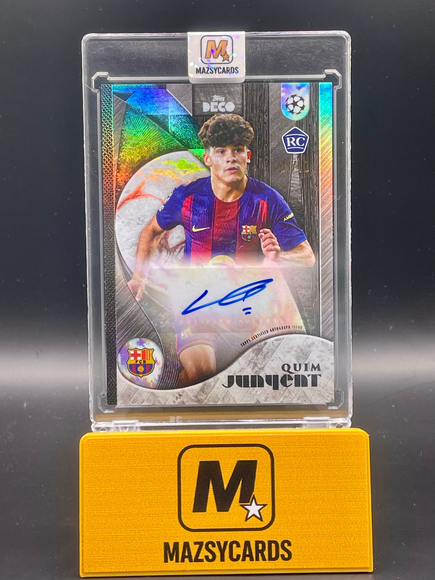 Topps UCC Deco 2024/25 Quim Junynet /10 Auto RC FC BARCELONA