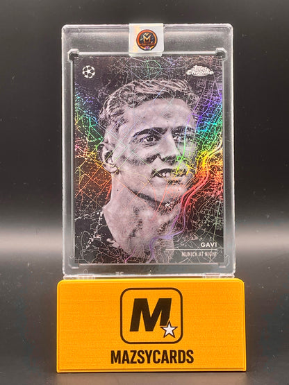 Gavi 2024-25 Topps Chrome UCC Munich at Night