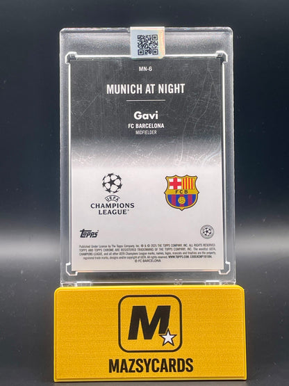 Gavi 2024-25 Topps Chrome UCC Munich at Night