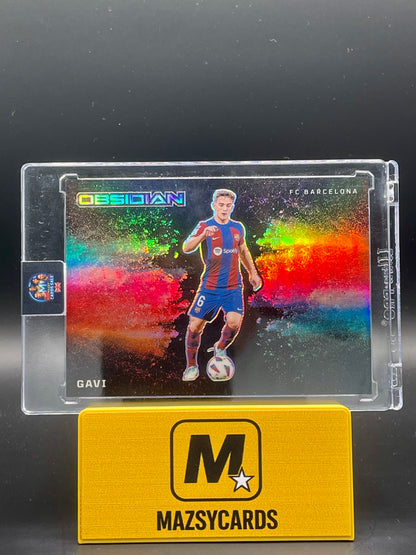 Gavi 2023-24 Panini Obsidian Black Color Blast case hit