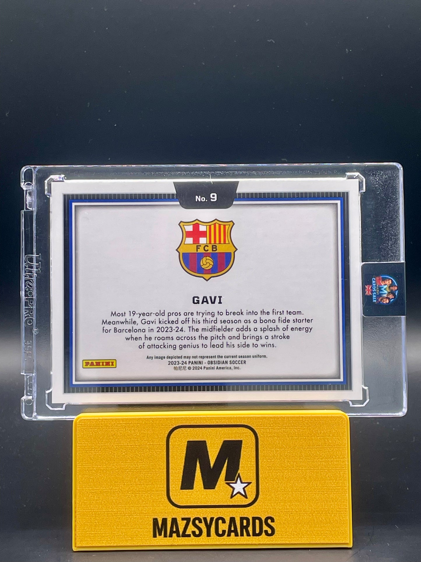 Gavi 2023-24 Panini Obsidian Black Color Blast case hit
