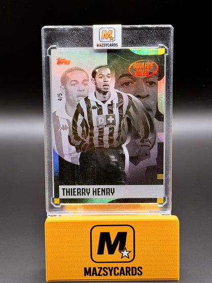 Thierry Henry - Bona Fide Baller - TOPPS Juventus Team Set 2024/25 /5 RED