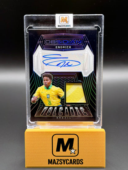Panini Obsidian Volcanic Endrick Brazil #VS-E /99 relic auto not worn