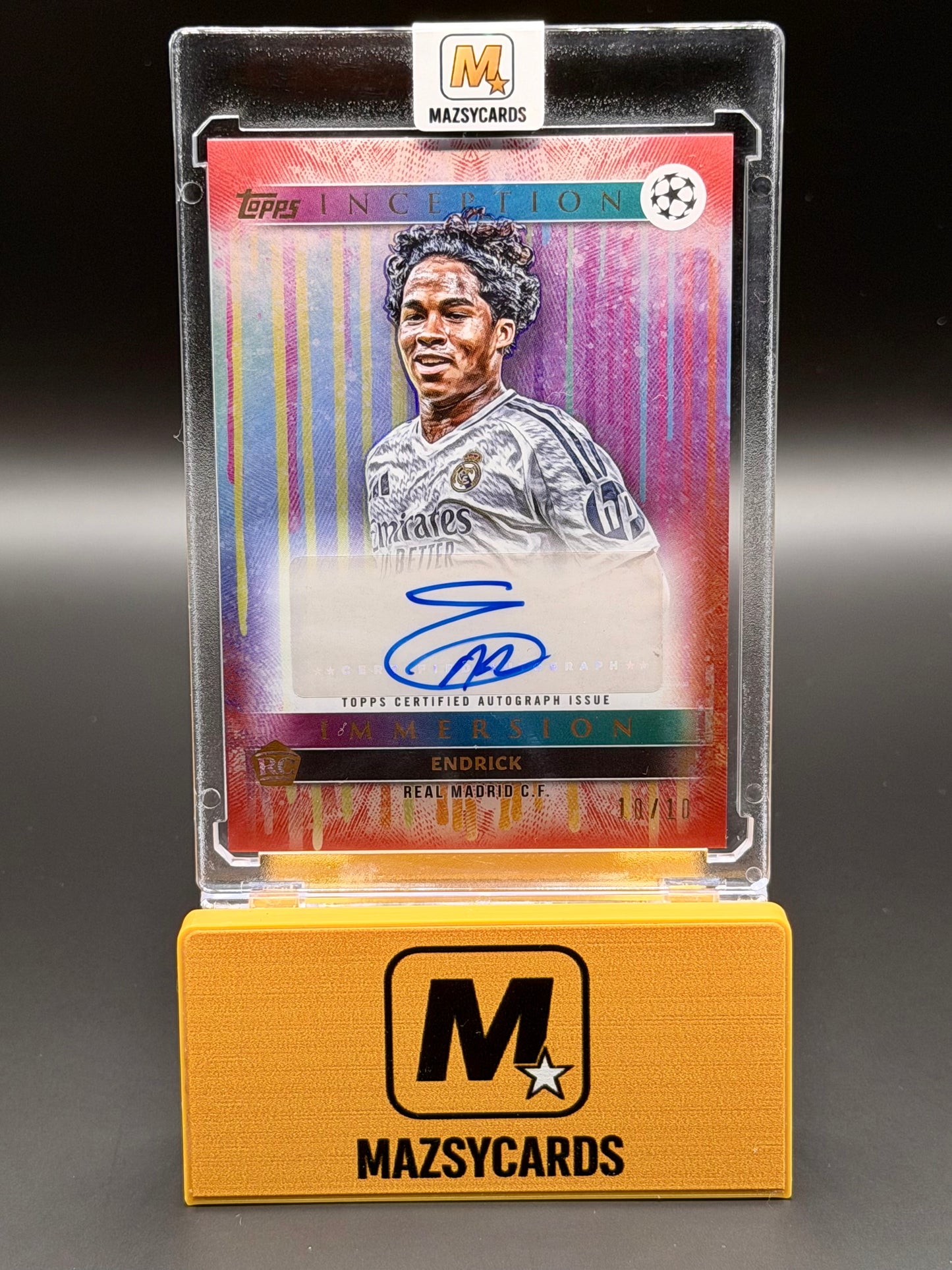 Topps Inception 2024/25 Endrick Emerging Stars Auto 10/10 Rookie Real Madrid