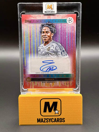 Topps Inception 2024/25 Endrick Emerging Stars Auto 10/10 Rookie Real Madrid