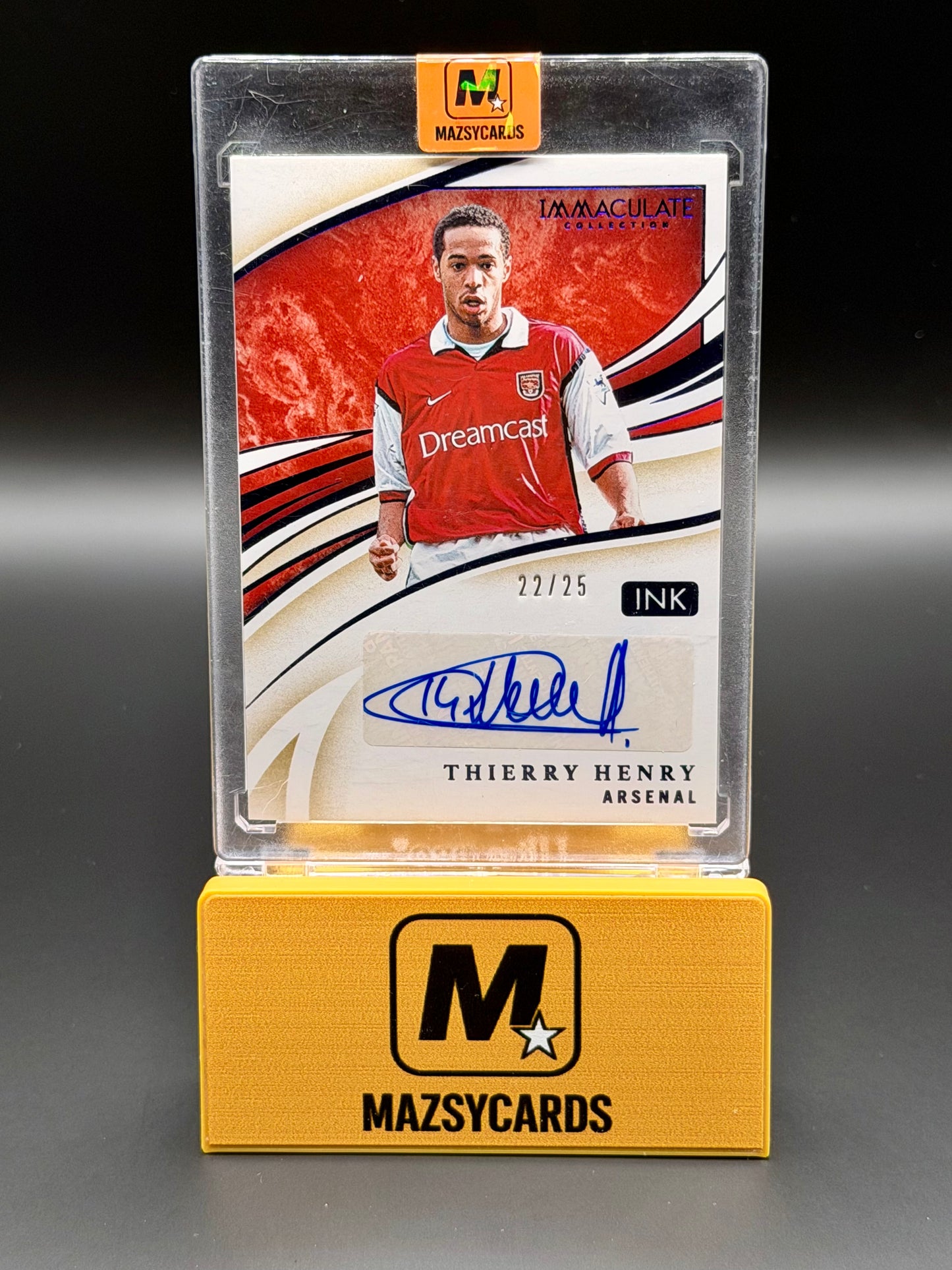 2020 THIERRY HENRY Panini Immaculate Ink Auto /25