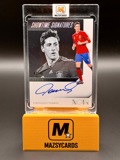 Fernando Torres Noir on card auto 1/10 Showtime signatures