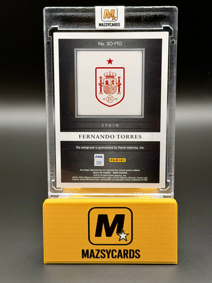 Fernando Torres Noir on card auto 1/10 Showtime signatures
