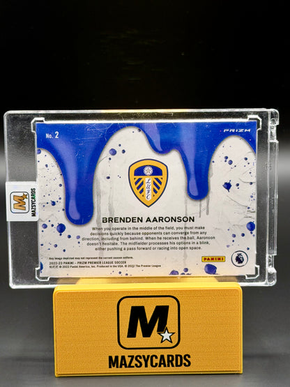 BRENDEN AARONSON 2022-23 Panini Prizm EPL #2 SUBLIME Case Hit SSP