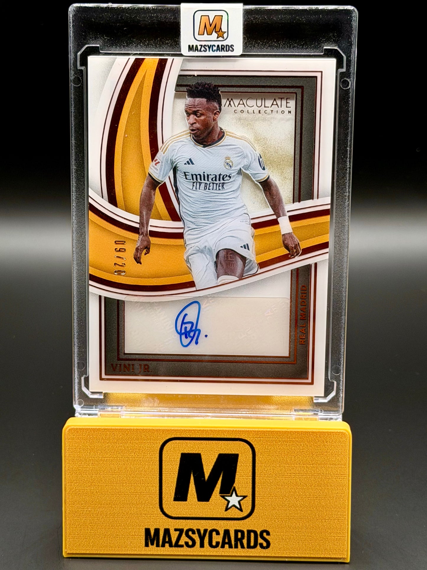 Panini Immaculate 2023-24 Vinicius Jr Vini Jr Shadowbox Auto /20 Real Madrid