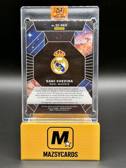 2024-25 Panini Obsidian Soccer Sami Khedira Galaxy Ink Auto /7