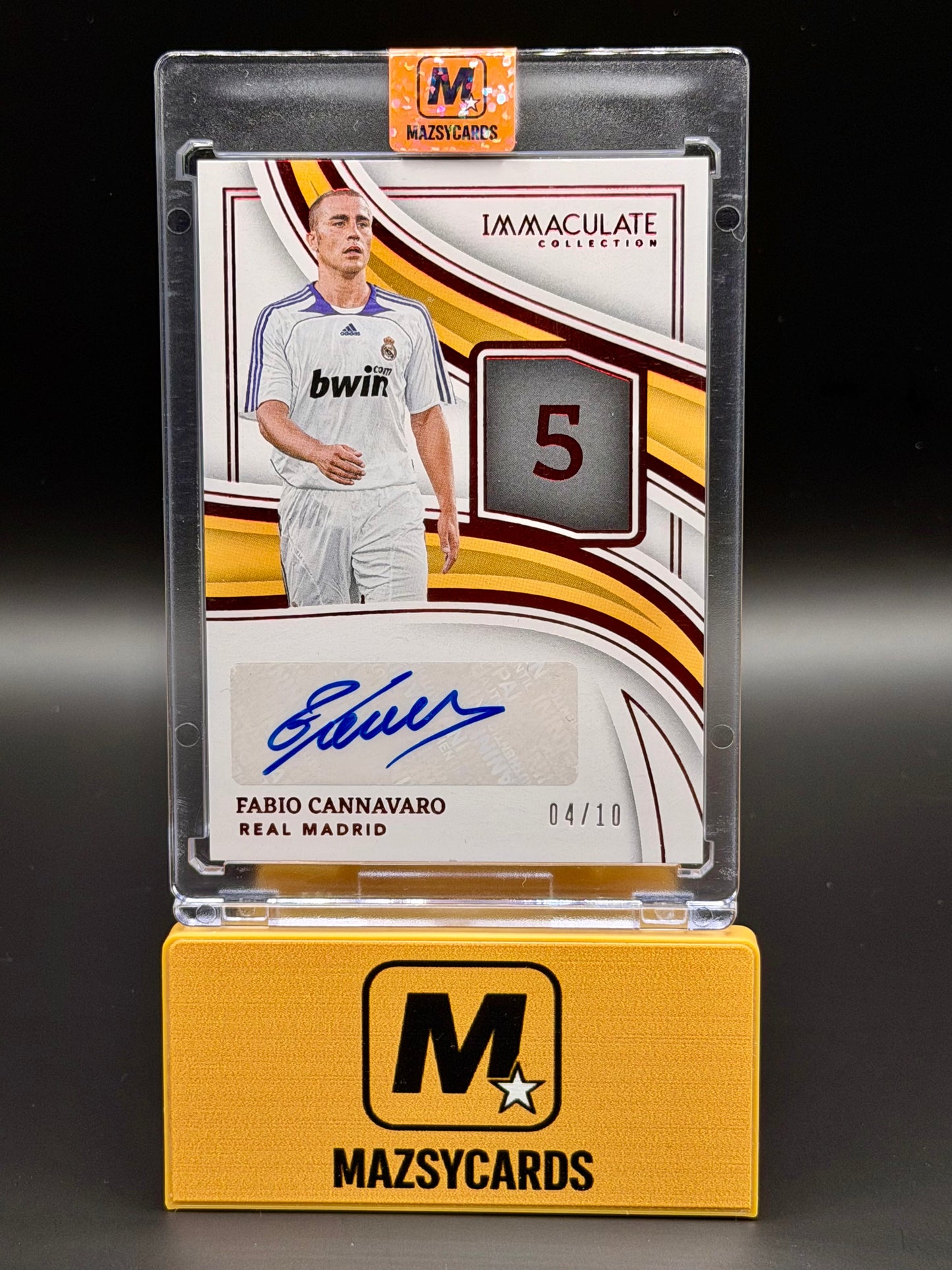 Fabio Cannavaro 2023-24 Panini Immaculate Soccer Numbers Signatures 04/10