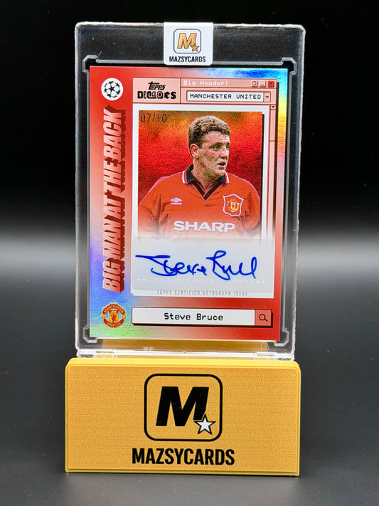 Topps Decades Steve Bruce Auto /10 Manchester United
