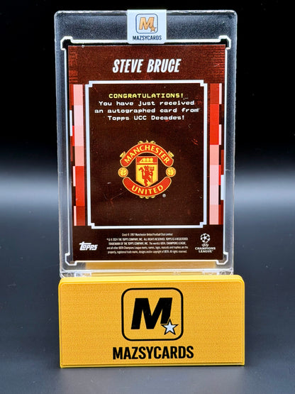 Topps Decades Steve Bruce Auto /10 Manchester United