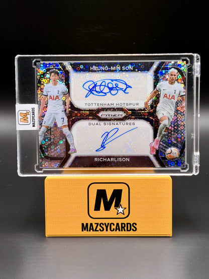 2023-24 Panini Prizm EPL Heung-Min Son Richarlison DISCO Dual Signatures