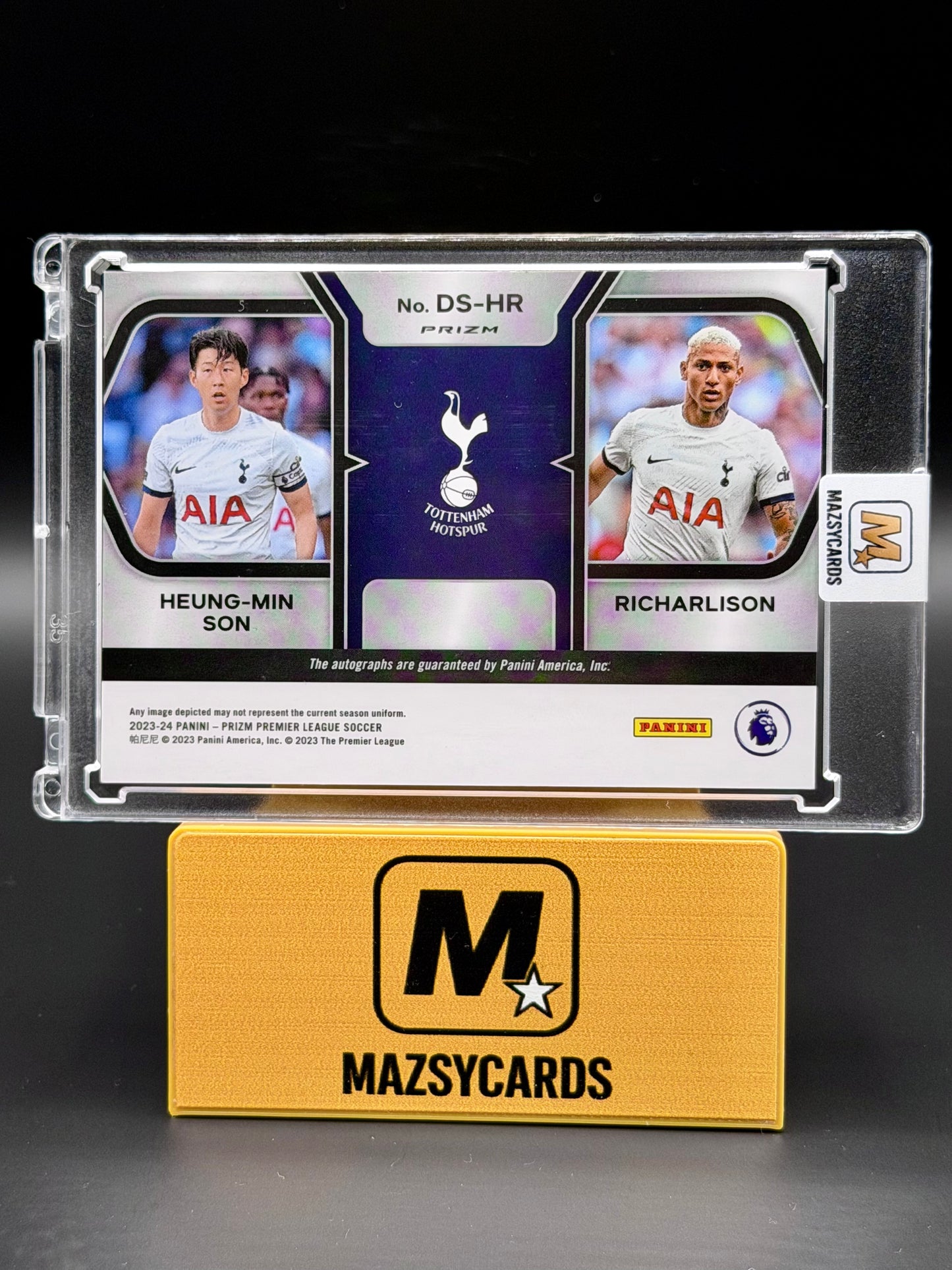 2023-24 Panini Prizm EPL Heung-Min Son Richarlison DISCO Dual Signatures