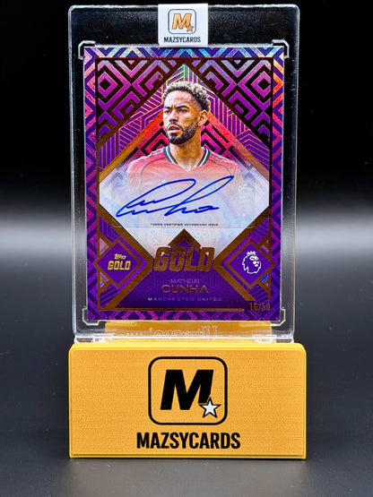 Topps Gold Premier League 2025-26 Matheus Cunha Auto /50 Manchester United