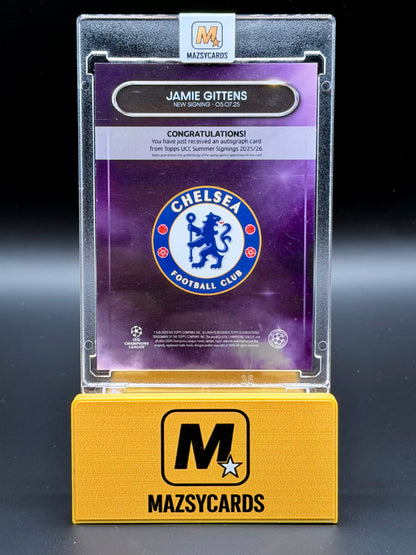 TOPPS SUMMER SIGNINGS 25-26 JAMIE GITTENS CHELSEA NEW SIGNINGS AUTO /50