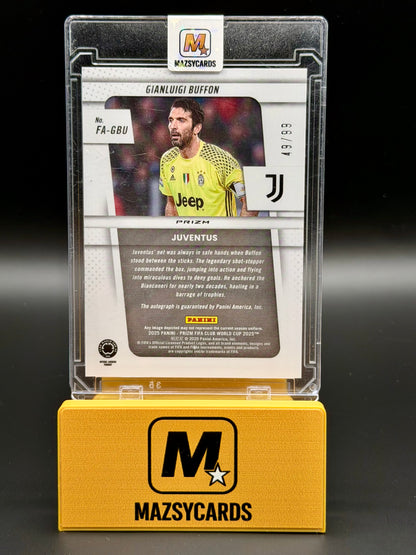GIANLUIGI BUFFON 2025 PRIZM FIFA SILVER SIGNATURE AUTO /99