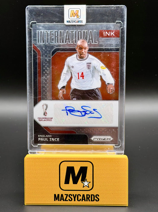 2022 Panini Prizm World Cup Qatar Paul Ince Auto International Ink England