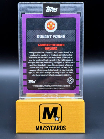 Topps The Lost Rookie Card RC Dwight Yorke Man Utd Autograph Auto Card /25