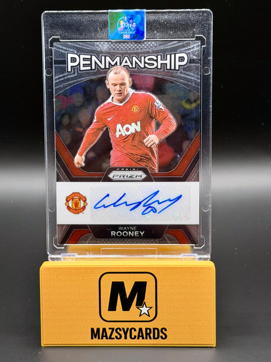2023-24 Panini Prizm EPL Penmanship Wayne Rooney Auto