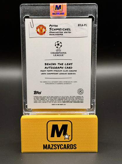 2023/24 Topps Stadium Chrome Peter Schmeichel Behind The Lens Auto /25