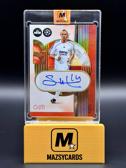 2024-25 Topps Deco UCC Guti Legends Orange Autograph Auto /25 - Real Madrid