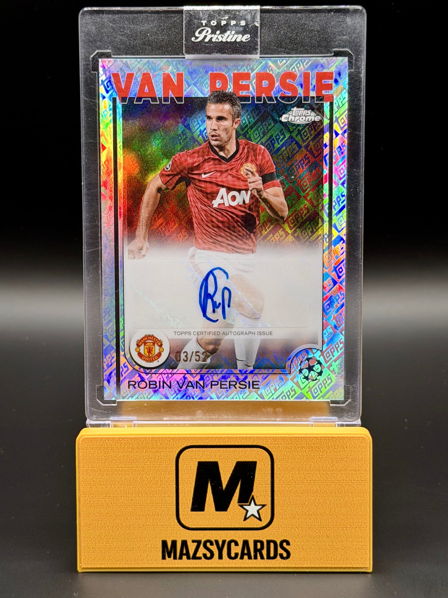 2024-25 Robin Van Persie Topps Chrome UEFA Euro Toppsfractor Auto /52