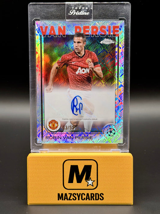2024-25 Robin Van Persie Topps Chrome UEFA Euro Toppsfractor Auto /52