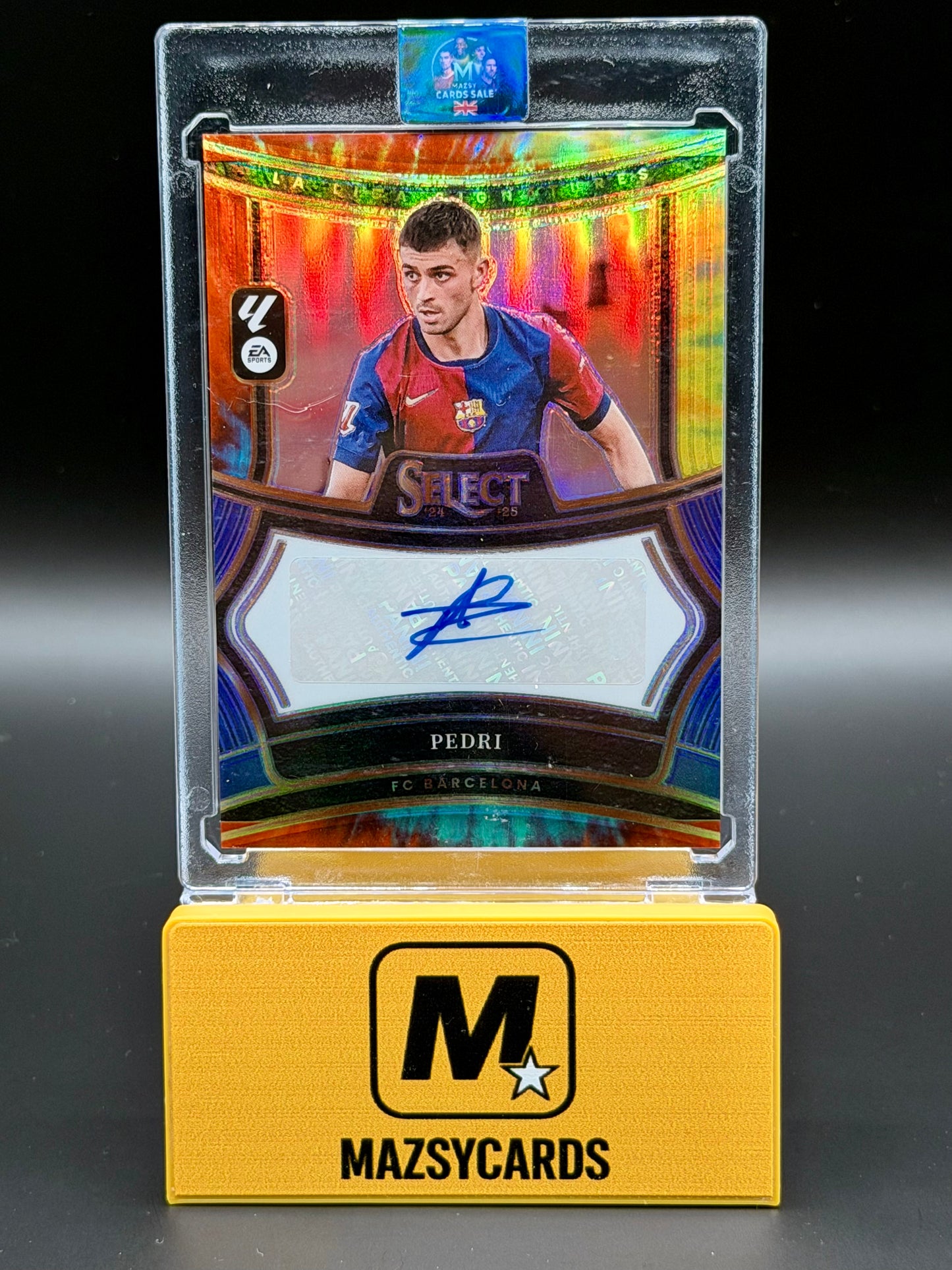 2024-25 Panini Select La Liga PEDRI /25 Auto Tie-Dye Prizm SP Barcelona
