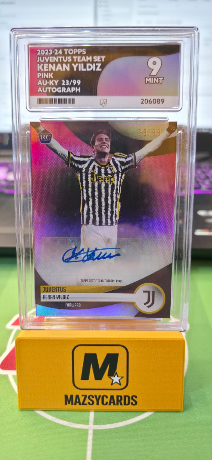 KENAN YILDIZ - BASE CARD TOPPS 2023/24 AUTO rc /99